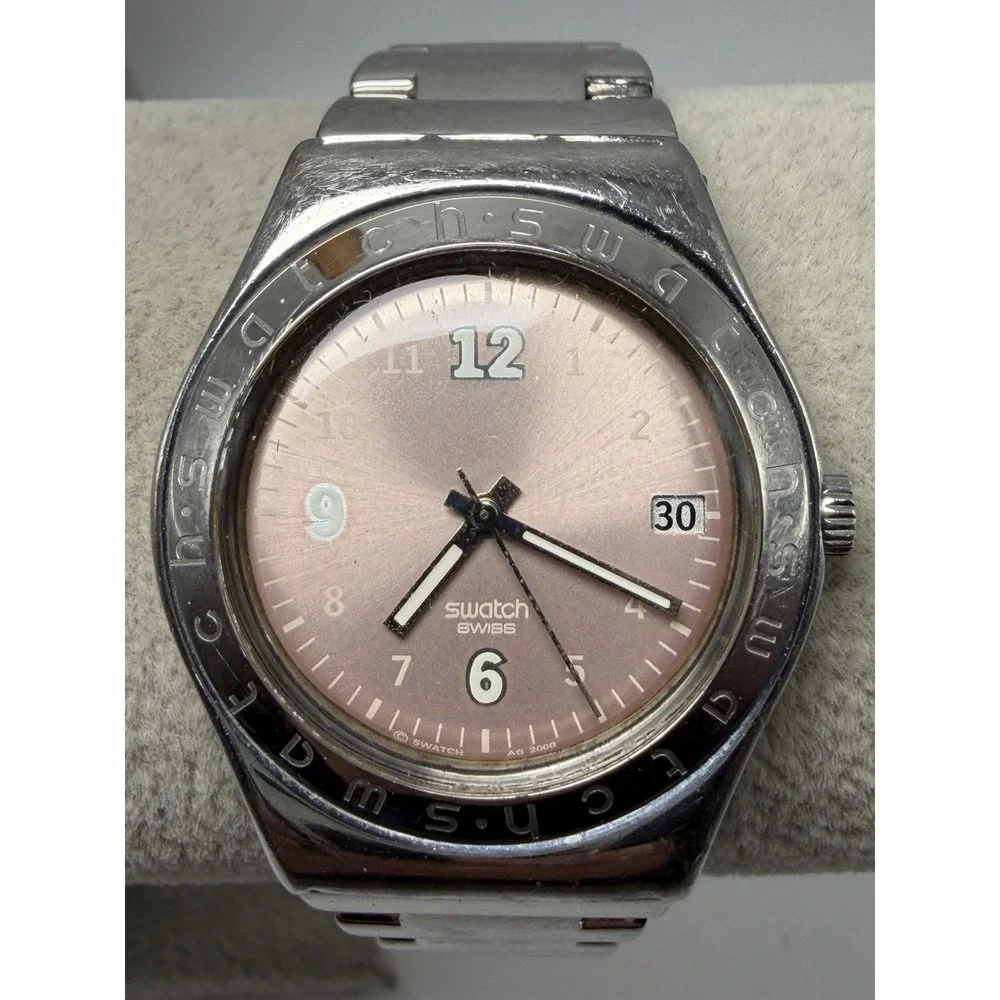Swatch Irony New Battery Pink‎ Dial Ladies Watch 33MM 6